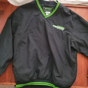 Arctic Cat Arcticwear Cats Pride Black and Neon Warmup Winter Snowmobile Jacket